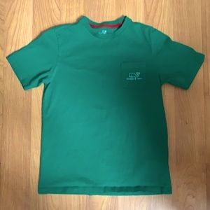 Youth boys medium 12-14 vineyard vines Kelly green cotton t-shirt